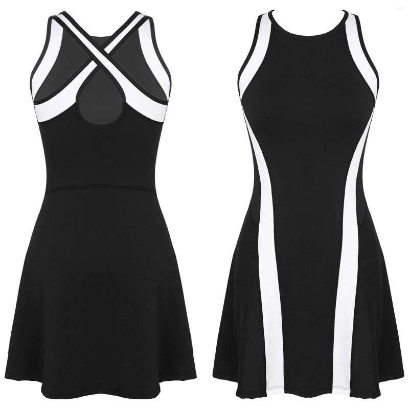 Casual Dresses Women Tennis Dress Gym Workout Sportswear Girls Sports Inner Shorts Ladies Sleeveless Criss-Cross Back Yoga Golf, Black
Casual Dresses Women Tennis Dress Gym Workout Sportswear Girls Sports Inner Shorts Ladies Sleeveless Criss-Cross Back Yoga Golf, Black