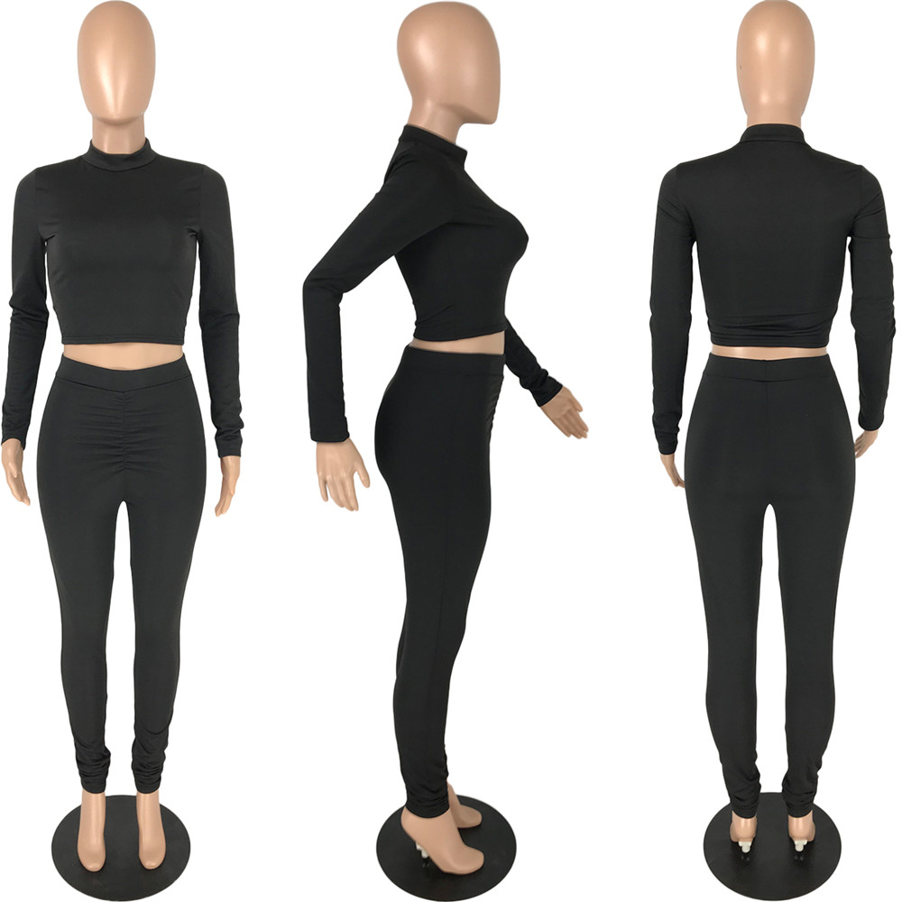 Designer Fall Winter Clothes Women Tracksuits Active Outfits Long Sleeve Pullover Top and Pants Casual Solid Sportswear Outwork Sweatsuits Jogger Suit