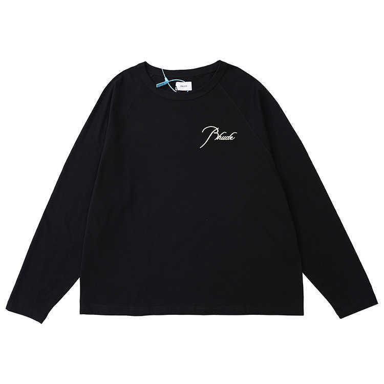 Lwsj 2023 New Men' t Shirt North American High Street Brand Rhude Little Fashion Embroidery Letter Loose Casual Versatile Couple Round Neck Raglan Long Sleeve, Black
Lwsj 2023 New Men' t Shirt North American High Street Brand Rhude Little Fashion Embroidery Letter Loose Casual Versatile Couple Round Neck Raglan Long Sleeve, Black