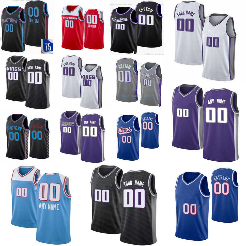 Sacramento''Kings''Custom Men Womens Youth De'Aaron 5 Fox Domantas 10 Sabonis Harrison 40 Barnes Davion 15 Mitchell Keegan 13 Murray Basketball Jerseys