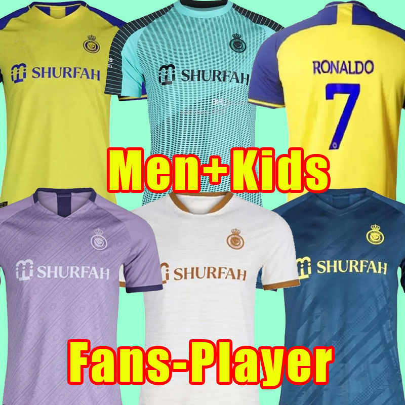 Ronaldo Al Nassr FC soccer Jerseys 2022 2023 22 23 CR7 Gonzalo Martinez Talisca Ghislain Konan Vincent Aboubakar Football shiirt Men Kids Fans player version child, Goalkeeper
Ronaldo Al Nassr FC soccer Jerseys 2022 2023 22 23 CR7 Gonzalo Martinez Talisca Ghislain Konan Vincent Aboubakar Football shiirt Men Kids Fans player version child, Goalkeeper
