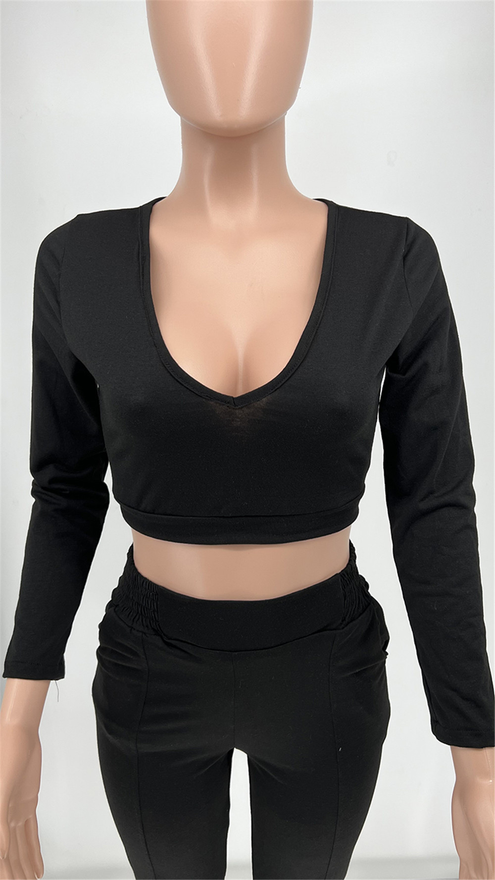 Designer Plus size 3XL 4XL 5XL Women Tracksuits Spring Outfits Long Sleeve V neck Pullover Top and Pants Casual Solid Sportswear Outwork Sweatsuits Sp