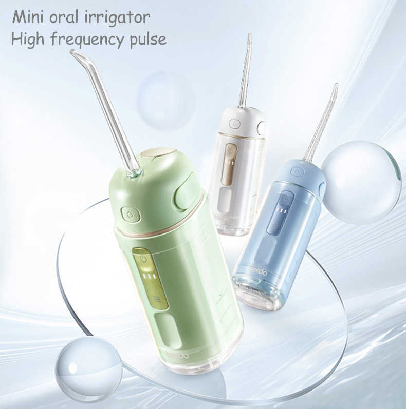 Oral Irrigators Other Hygiene Mornwell Water Flosser Irrigator Portable Dental water jet 5 Modes thread for floss Teeth 221215