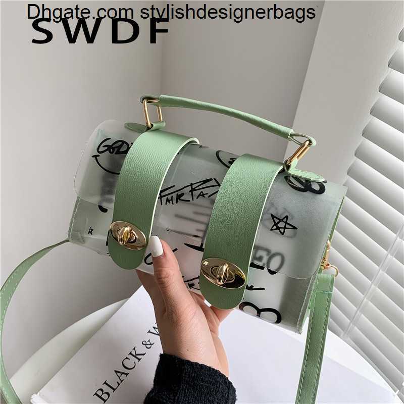 Totes 2023 New Women Shoulder Bag PVC Transparent Graffiti Messenger Female Bag Small Designer Handbag Purse Crossbody Bags for Women 0312V23, White
Totes 2023 New Women Shoulder Bag PVC Transparent Graffiti Messenger Female Bag Small Designer Handbag Purse Crossbody Bags for Women 0312V23, White