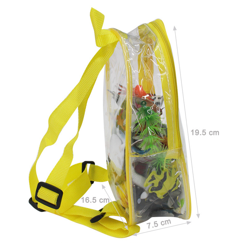 64 Pieces/Lot Mini Marine Animals Model Toys Decorative Props Simulation Marine Organisms Models Ornaments Decorations Kids Learning Educational Toys 