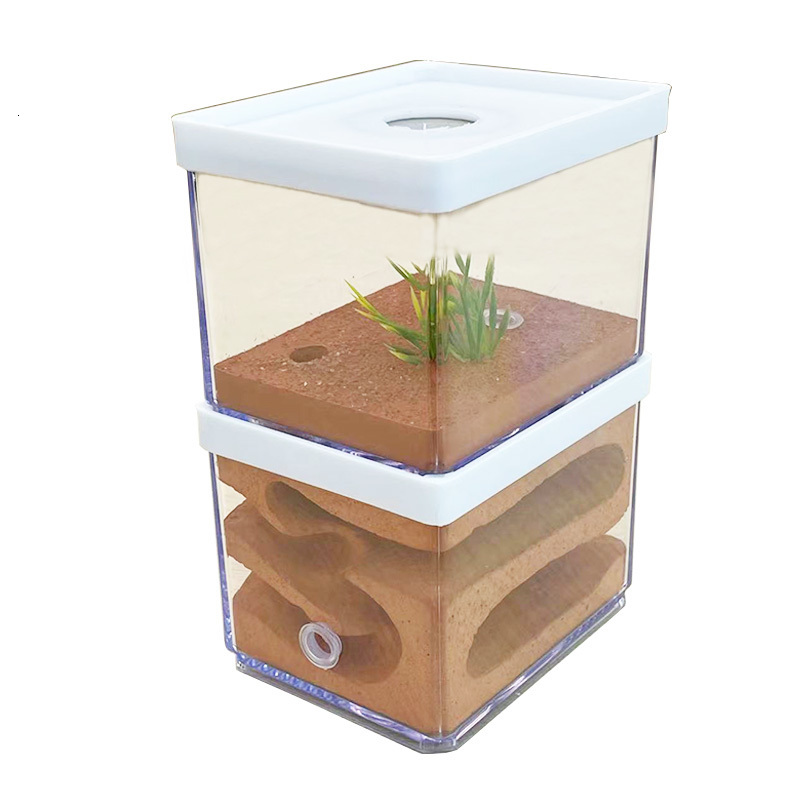 Small Animal Supplies Plaster Ant Farm High Moisture Insect el Castle Ecological Nest Pet hill Workshop House Village with Feeding Area hun 230130