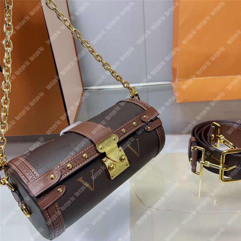 Designer Cross Body Bag For Woman Vintage Fashion Papillon Crossbody Bags Chain Leather Luxury Handbag Old Flower Barrel Shaped Purse
Designer Cross Body Bag For Woman Vintage Fashion Papillon Crossbody Bags Chain Leather Luxury Handbag Old Flower Barrel Shaped Purse