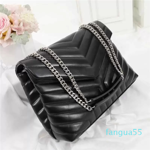 Fashion Designer Bags Women's Chain Real Leather Black Leather Large-Capacity Shoulder Bag High Quality Quilted Messenger Handbags
Fashion Designer Bags Women's Chain Real Leather Black Leather Large-Capacity Shoulder Bag High Quality Quilted Messenger Handbags
