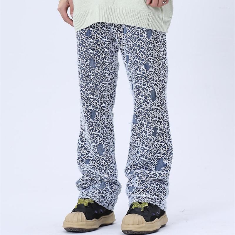 Men' Jeans 2023 Cool Design Ripped Hole Mesh Gothic Blue Baggy Men Pants Fashion Straight Hip Hop Denim Trousers Pantalon Homme
Men' Jeans 2023 Cool Design Ripped Hole Mesh Gothic Blue Baggy Men Pants Fashion Straight Hip Hop Denim Trousers Pantalon Homme