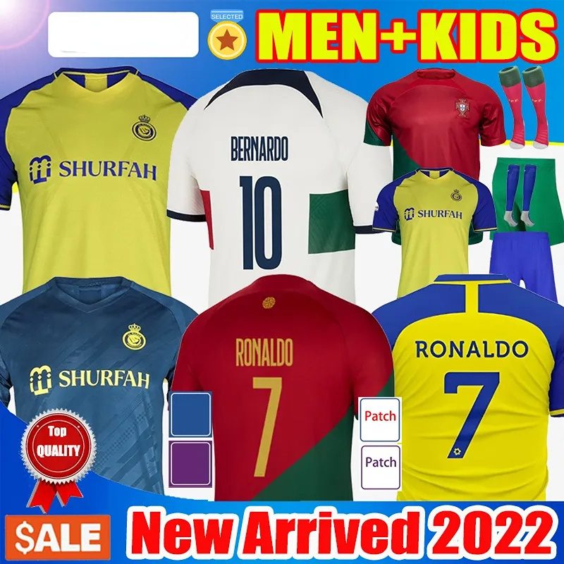 22 23 Portuguesa JOAO FELIX Soccer Jerseys Al Nassr FC CR7 BERNARDO RONALDO FERNANDES Portugieser 2022 Portuguese National Team football shirt Men Kids Saudi Arabia, 2022 away+world patch
22 23 Portuguesa JOAO FELIX Soccer Jerseys Al Nassr FC CR7 BERNARDO RONALDO FERNANDES Portugieser 2022 Portuguese National Team football shirt Men Kids Saudi Arabia, 2022 away+world patch