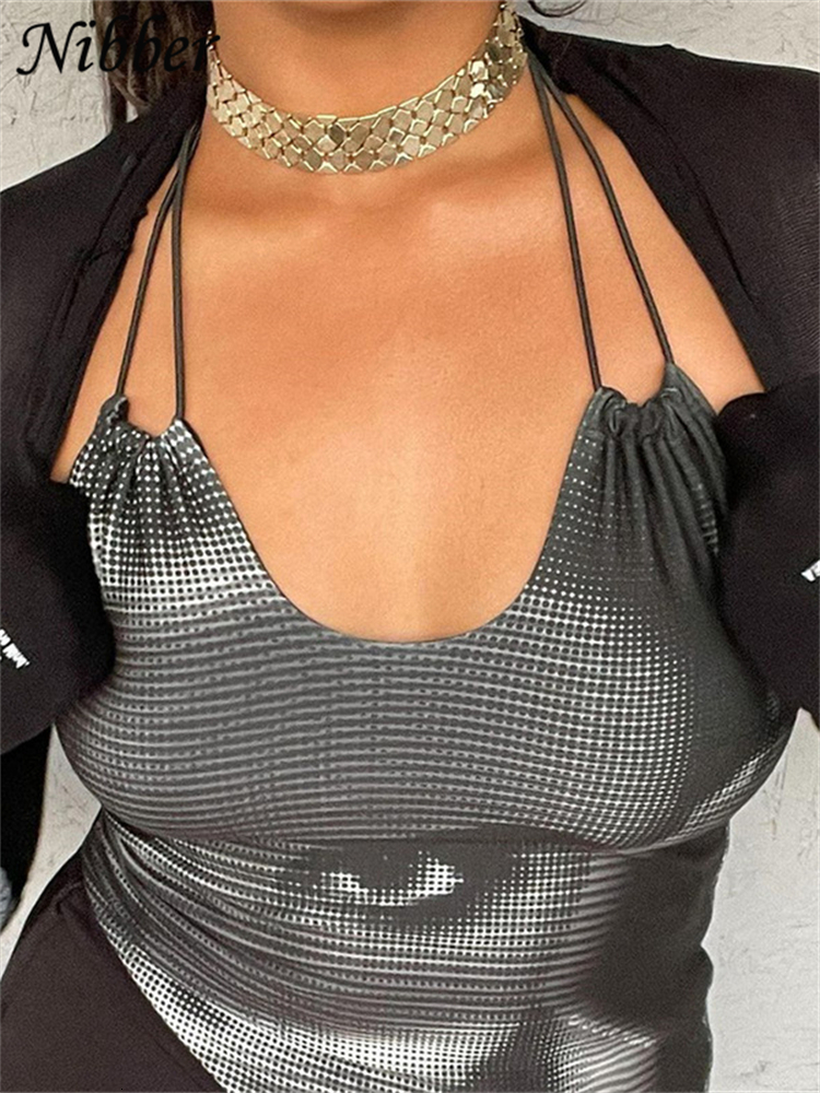 Women's TShirt Nibber TwoPiece Fashion Letter Art Portrait Printing Camisole Short LongSleeved For Women Street Style Out Commute 230130