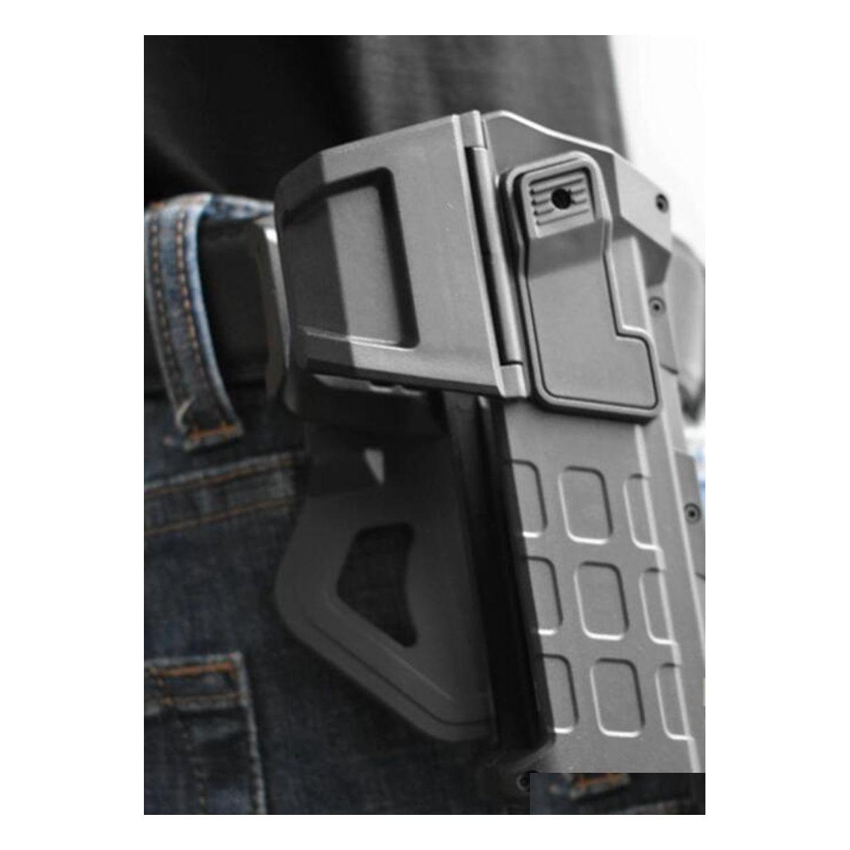 Others Tactical Accessories Gun Holster For G Lock 17 1911 Movable Airsoft Waist Pistol With Flashlight Laser Mounted Handgun Case D Dhlnq, De
Others Tactical Accessories Gun Holster For G Lock 17 1911 Movable Airsoft Waist Pistol With Flashlight Laser Mounted Handgun Case D Dhlnq, De