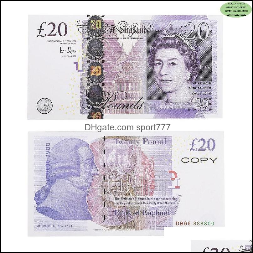 Novelty Items Prop Money Fl Print 2 Sided One Stack Us Dollar Eu Bills For Movies April Fool Day Kids Drop Delivery Home Garden Dhpkg 61f