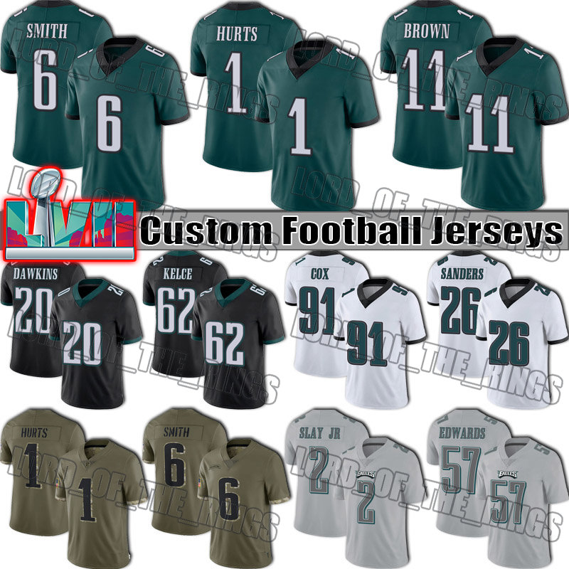 1 Jalen Hurts Football Jerseys Philadelphias Eagles''nfl''Miles Sanders AJ Brown DeVonta Smith Goedert Jersey Haason Reddick Jason Kelce Darius, +patch youth custom jersey (laoy)
1 Jalen Hurts Football Jerseys Philadelphias Eagles''nfl''Miles Sanders AJ Brown DeVonta Smith Goedert Jersey Haason Reddick Jason Kelce Darius, +patch youth custom jersey (laoy)