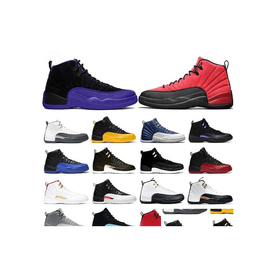 Other Shoes Top Jumpman 12 12S Men Basketball Dark Concord Reverse Flu Game Indigo University Gold Mens Trainers Sports Sneakers Siz Dhktn
Other Shoes Top Jumpman 12 12S Men Basketball Dark Concord Reverse Flu Game Indigo University Gold Mens Trainers Sports Sneakers Siz Dhktn