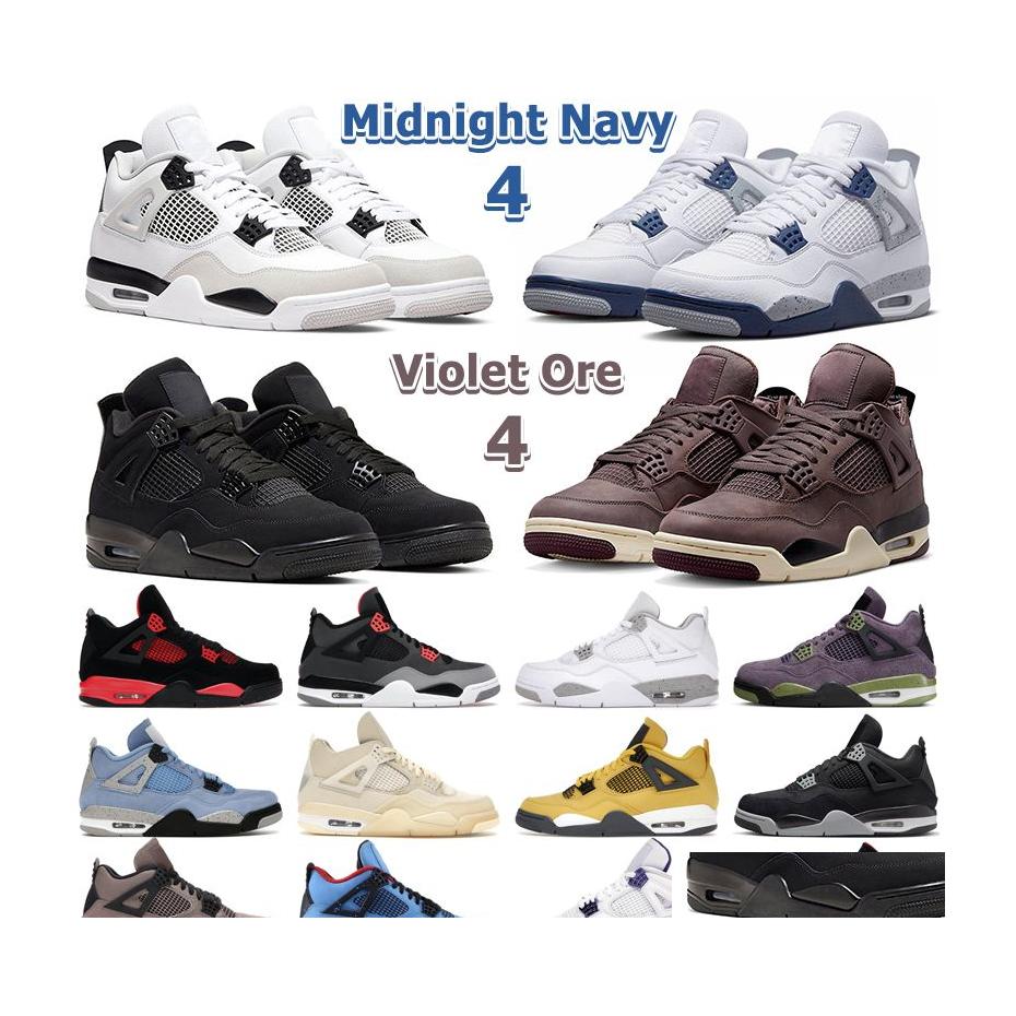 Other Shoes Midnight Navy 4 Basketball Men Women 4S Violet Ore Military Black Cat Red Thunder University Blue Sail Taupe Haze Canvas Dhski
Other Shoes Midnight Navy 4 Basketball Men Women 4S Violet Ore Military Black Cat Red Thunder University Blue Sail Taupe Haze Canvas Dhski