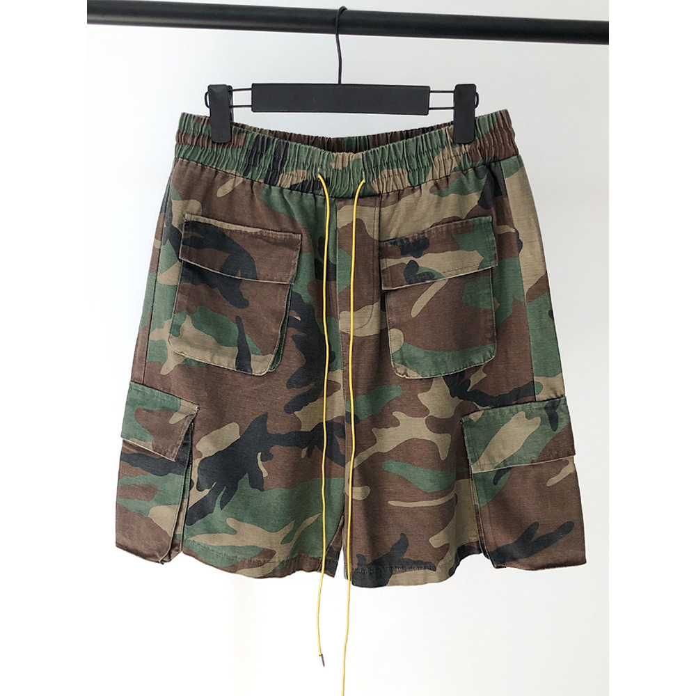 Men's Shorts Vintage Camouflage Cargo Mens Threedimensional Tailoring Pocket Army Hip Hop Streetwear Allmatch Casual 230130
