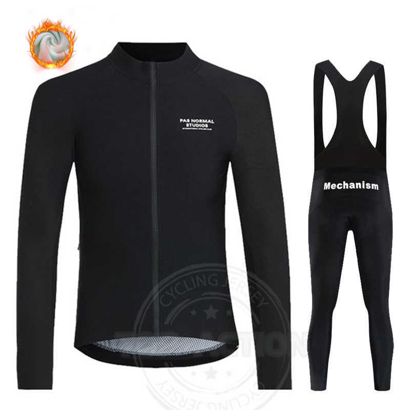 Jersey Sets PAS NORMAL STUDIOS 2023 winter men's warm fleece PNS Cycling clothing comfortabd-resistant shirt trousers suit jersey NEW Z230130 - view 4