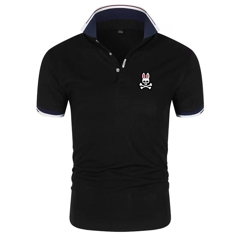 Men's T-shirts Mens Polos Combed Cotton Summer Clothing Cotton Short Business Animal Top Shirt Striped Designer Breathable Clothes, Black
Men's T-shirts Mens Polos Combed Cotton Summer Clothing Cotton Short Business Animal Top Shirt Striped Designer Breathable Clothes, Black