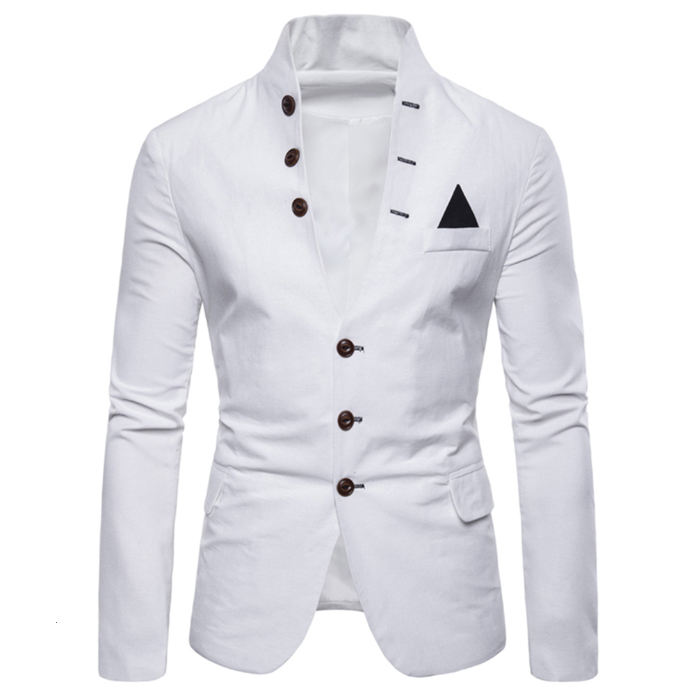 Men's Suits Blazers Men Sl-im Fits Social Blazer Summer Autumn Fashion Solid Wedding Dress Jacket Men Casual Business Male Suit Jacket Blazer Gen