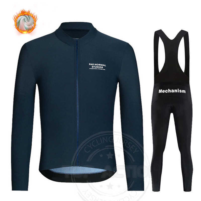 Jersey Sets PAS NORMAL STUDIOS 2023 winter men's warm fleece PNS Cycling clothing comfortabd-resistant shirt trousers suit jersey NEW Z230130 - view 5