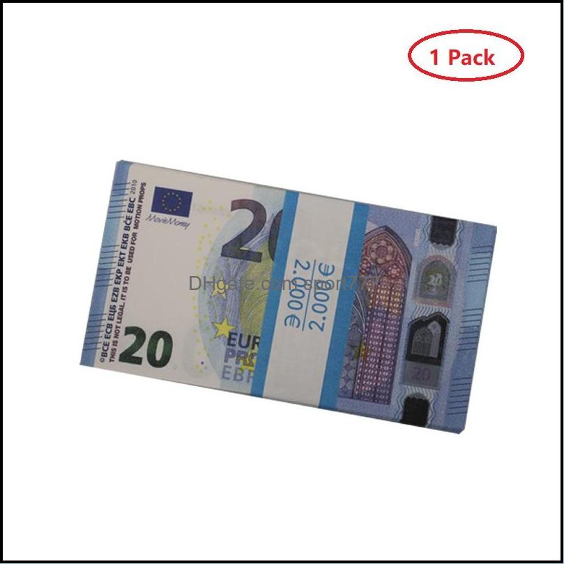 Novelty Items Prop Money Fl Print 2 Sided One Stack Us Dollar Eu Bills For Movies April Fool Day Kids Drop Delivery Home Garden Dhpkg 61f