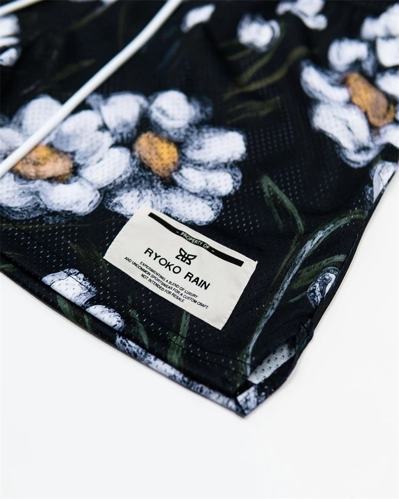 Men's Shorts RYOKO RAIN summer men's shorts men and women's fashion beach seaside casual pants mesh sports quickdrying quarter 230130