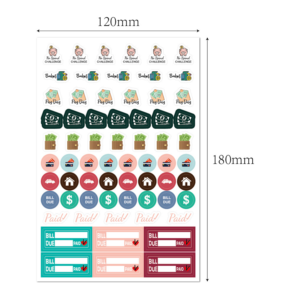 Adhesive Stickers 1748Pcs Planner for Diary Accessories Notebook DIY Material Scrapbooking Notebooks Stationery 230130