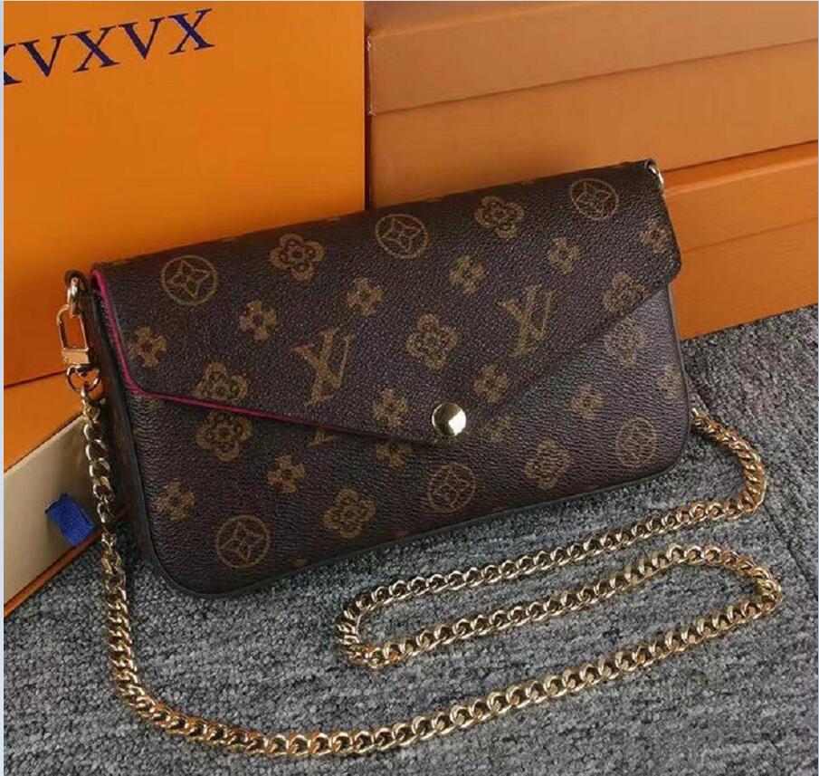 Multi Felicie Pochette Women Chain Bags Wallet Messenger Leather Handbags Shoulder Flower louise Purse vutton Crossbody viuton Bag, 4 embossing red 
Multi Felicie Pochette Women Chain Bags Wallet Messenger Leather Handbags Shoulder Flower louise Purse vutton Crossbody viuton Bag, 4 embossing red