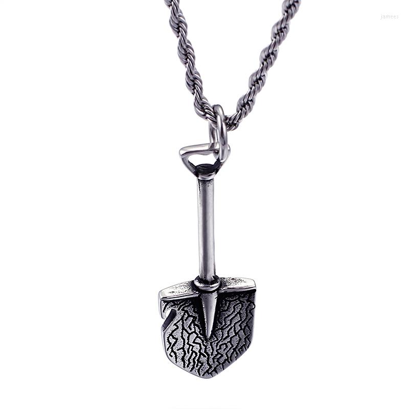 Pendant Necklaces Fashion Cool Men Punk Small Tool Retro Color Black Stainless Steel Shovel Spade Necklace Pulseras Jewelry
Pendant Necklaces Fashion Cool Men Punk Small Tool Retro Color Black Stainless Steel Shovel Spade Necklace Pulseras Jewelry