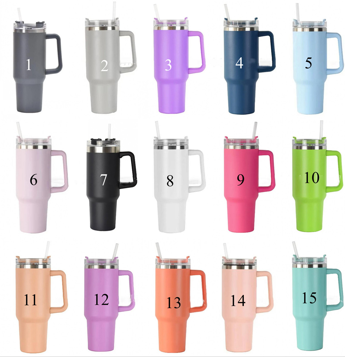 40oz Mugs Tumblers With Handle Insulated Stainless Steel Tumbler With Lids and Straws Coffee Car Termos Cups Big Capacity Water Bottles, Multi-color
40oz Mugs Tumblers With Handle Insulated Stainless Steel Tumbler With Lids and Straws Coffee Car Termos Cups Big Capacity Water Bottles, Multi-color