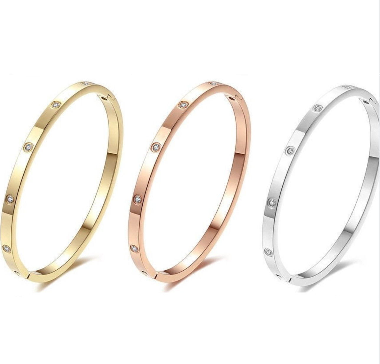 4MM Thin 6th Titanium Steel Designer Women Men Love Bracelet Bangles silver rose gold Screw Screwdriver Nail Bangle Bracelet Couple Jewelry
4MM Thin 6th Titanium Steel Designer Women Men Love Bracelet Bangles silver rose gold Screw Screwdriver Nail Bangle Bracelet Couple Jewelry