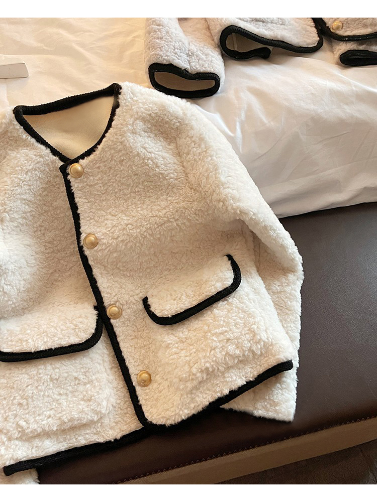 Women's Jackets Women's Blends Wool Coats Casual Fashion All-match Korean Style Outwear Long Sleeve Warm Furry Jackets Spring 230130