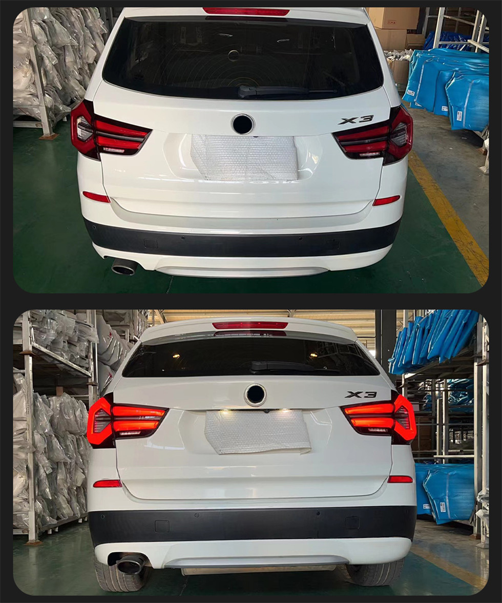 Taillight For X3 F25 20 10-20 17 Tail Lights G08 Style With Sequential Turn Signal Animation Brake Parking retrofit Facelift