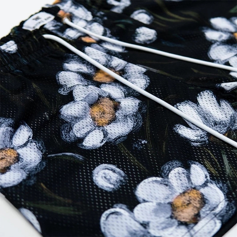 Men's Shorts RYOKO RAIN summer men's shorts men and women's fashion beach seaside casual pants mesh sports quickdrying quarter 230130