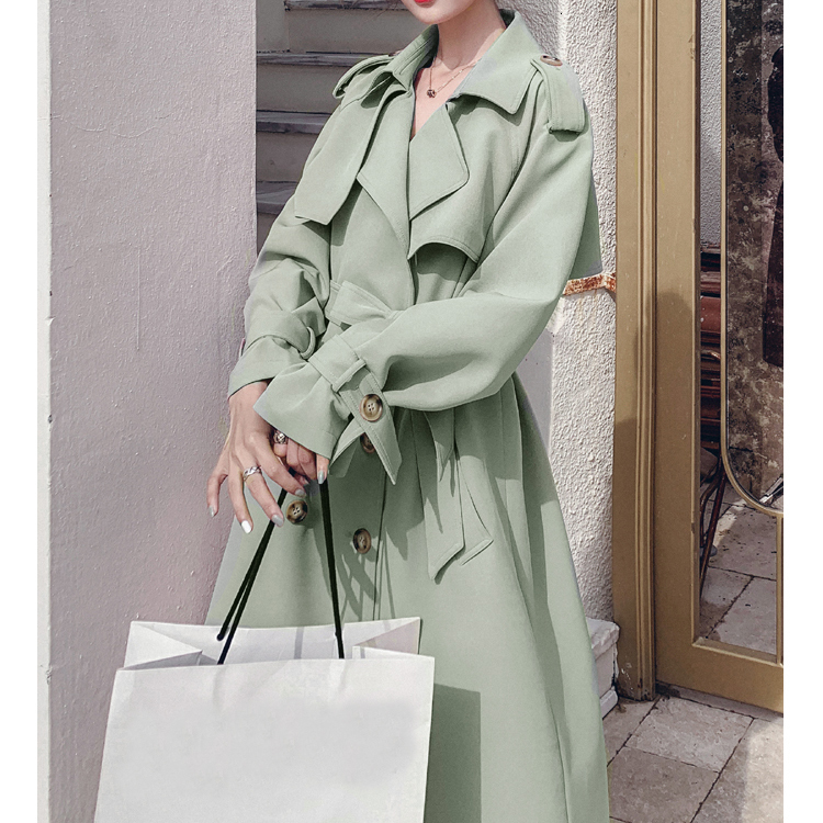 Women's Trench Coats Women Trench Coat Turn Down Collar Loose Style Women Long Trench Femme Women Oversized Coat Casaco Abrigo Streetwear 230130