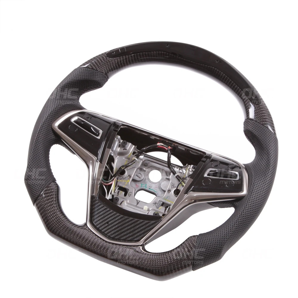 100% Real Carbon Fiber LED Performance Steering Wheel for Cadillac CT4 CT5 CT6 XT4 XT5 XT6 ATS Escalade
