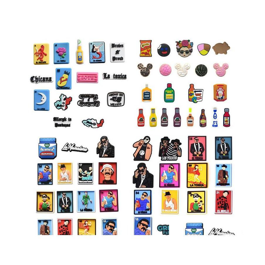 Shoe Parts Accessories Wholesale Croc Charms Mexican Style Soft Rubber Pvc Clog Buckles For Xmas Birthday Gifts Part Favors Drop D Dhona
Shoe Parts Accessories Wholesale Croc Charms Mexican Style Soft Rubber Pvc Clog Buckles For Xmas Birthday Gifts Part Favors Drop D Dhona