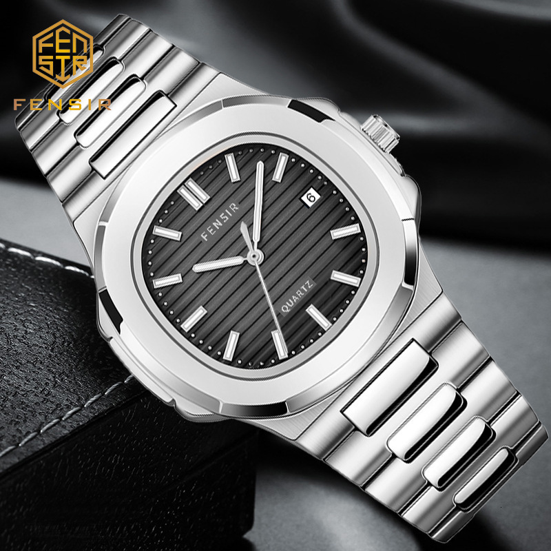 Wristwatches Nautilus Sport Men Watches Fashion High-grade Golden Steel Band Quartz Creative Wristwatch Male Gift Montre Homme Zegarek Meski 230130