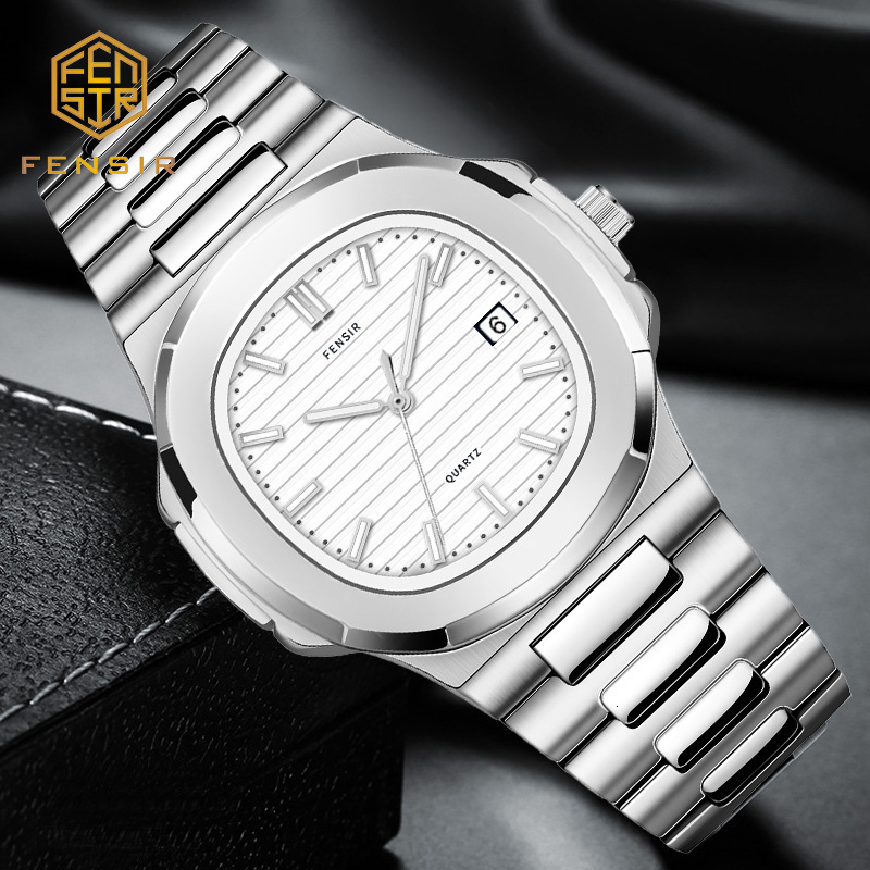 Wristwatches Nautilus Sport Men Watches Fashion High-grade Golden Steel Band Quartz Creative Wristwatch Male Gift Montre Homme Zegarek Meski 230130