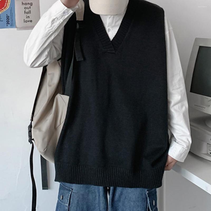 Men's Vests Winter Sweater Vest Solid Color Knitting Warm Oversized For Daily Wear, Black
Men's Vests Winter Sweater Vest Solid Color Knitting Warm Oversized For Daily Wear, Black