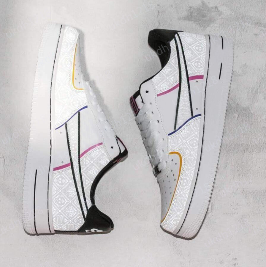 Sports shoes New WHITE 1 Low Forces reflect light Mens Womens day of the dead chaussures running Sneakers CT1138-100, Ivory
Sports shoes New WHITE 1 Low Forces reflect light Mens Womens day of the dead chaussures running Sneakers CT1138-100, Ivory