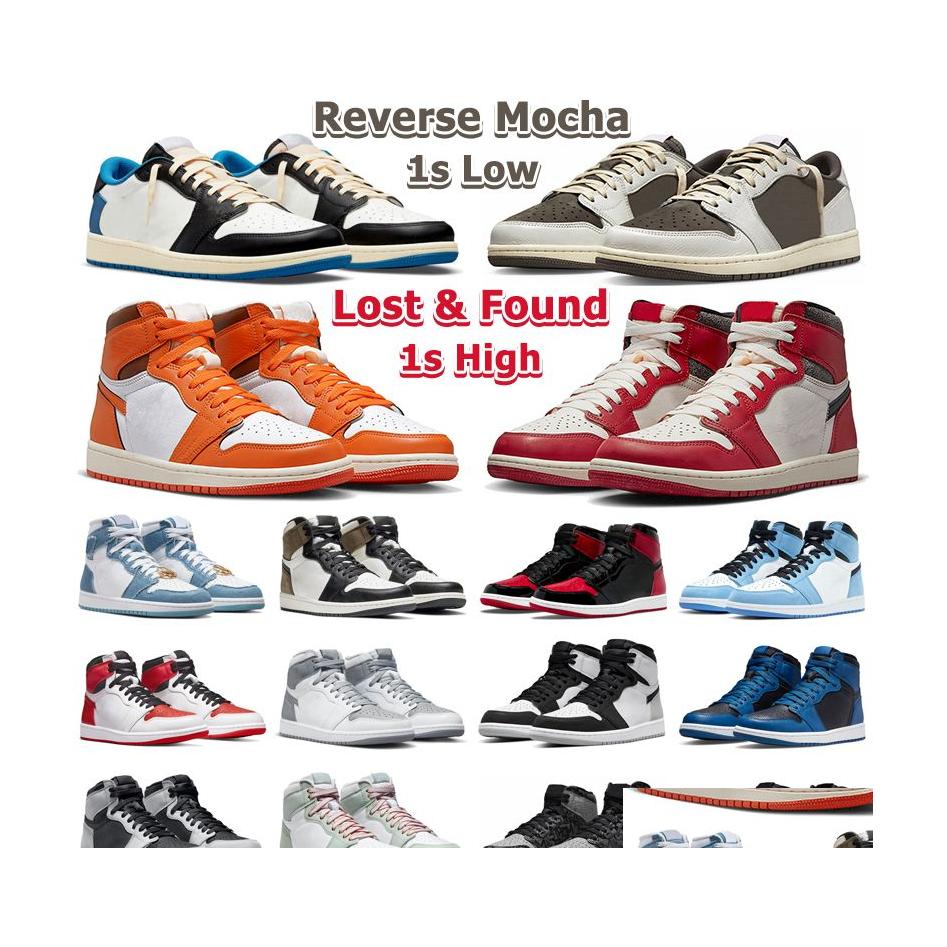 Other Shoes Jumpman 1 High Og Basketball Men Women Chicago Lost And Found Reverse Mocha Starfish Taxi Patent Bred Denim Mens Trainer Dhsmo
Other Shoes Jumpman 1 High Og Basketball Men Women Chicago Lost And Found Reverse Mocha Starfish Taxi Patent Bred Denim Mens Trainer Dhsmo