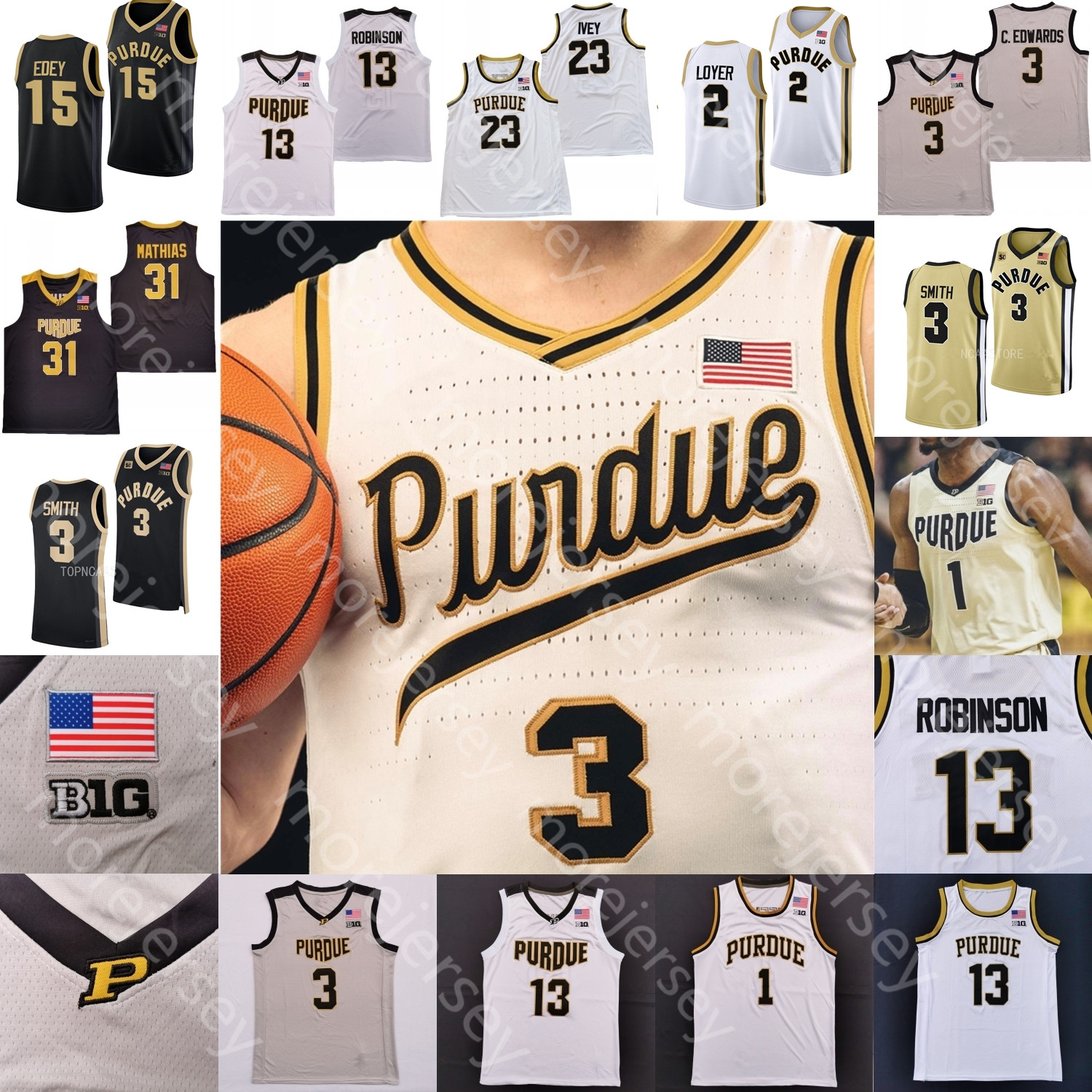 Purdue Boilermakers Basketball Jersey NCAA College Zach Edey Fletcher Loyer Braden Smith Furst Newman Gillis Kaufman-Renn Robinson Ivey Morton Jenkins Jr. Martin, 2022 gold
Purdue Boilermakers Basketball Jersey NCAA College Zach Edey Fletcher Loyer Braden Smith Furst Newman Gillis Kaufman-Renn Robinson Ivey Morton Jenkins Jr. Martin, 2022 gold