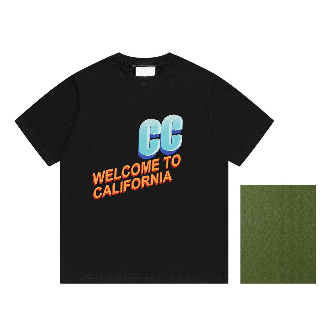 Men's Plus Tees & Polos Round neck embroidered and printed polar style summer wear with street pure cotton 73f6G4