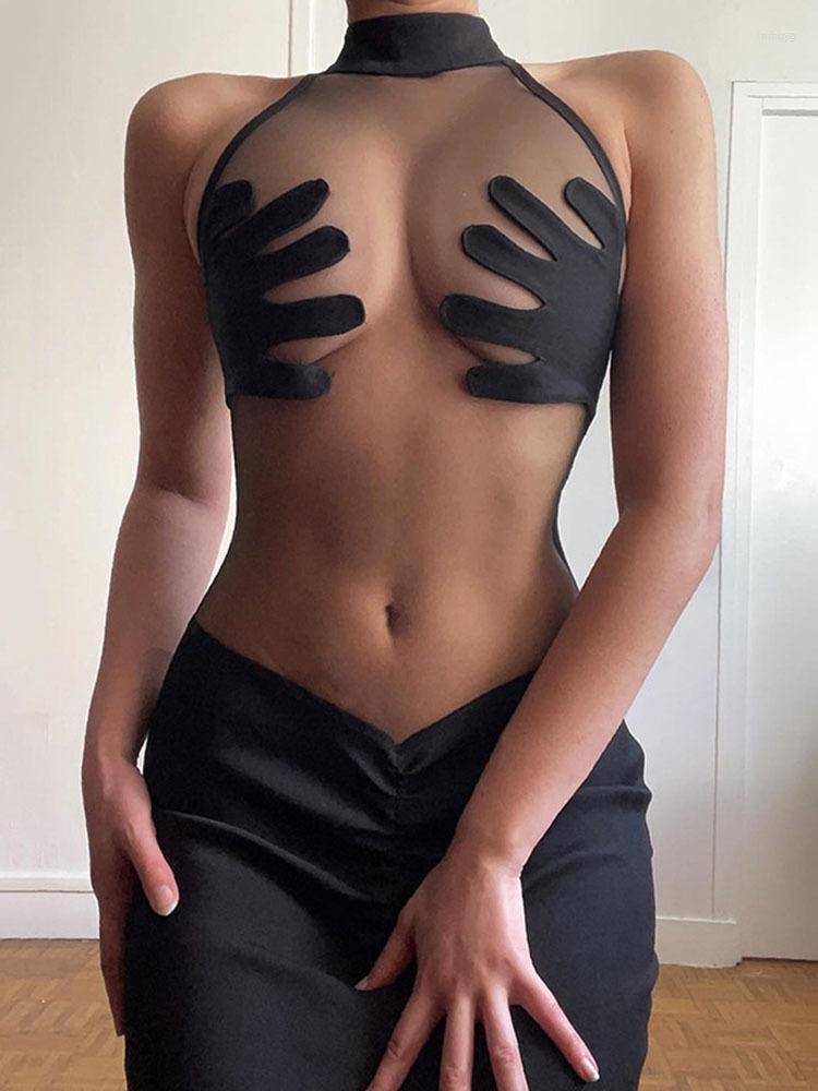 Casual Dresses Fashion Women Sheer Sleeveless Dress Black Turtleneck Slim Fit Bodycon Summer Sexy See Through Club Party Vestidos 2023
Casual Dresses Fashion Women Sheer Sleeveless Dress Black Turtleneck Slim Fit Bodycon Summer Sexy See Through Club Party Vestidos 2023