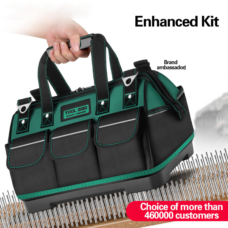 Tool Bag Multifunctional tool kit electrician strong and durable maintenance canvas woodworking bag portable thickening large storage bag 230130