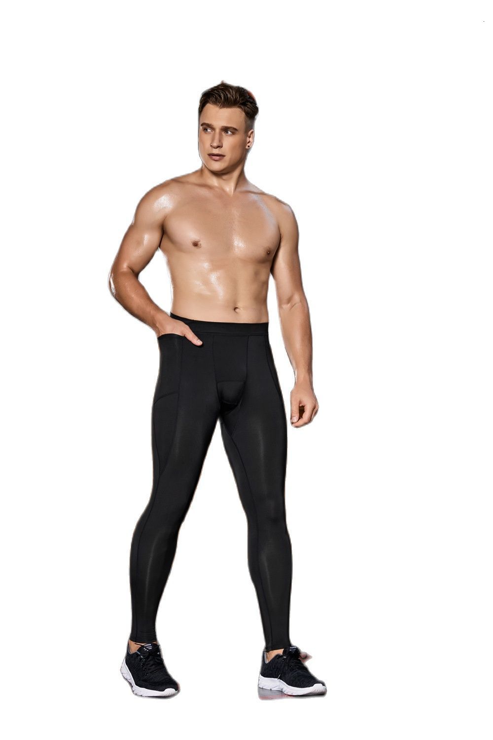 Men's Pants S3XL Men Outdoor Cycling Sports Leggings Tights Long Jogger Running Solid Indoor Trousers 230131