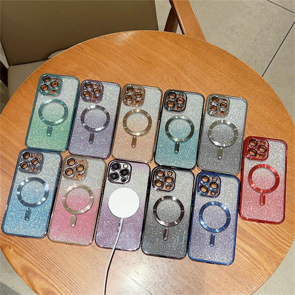 For Magsafe Plating Gradient Glitter Clear Cases For iPhone 14 Plus case 11 12 13 Pro Max Soft Silicone Magnetic Wireless Charge Cover, Green
For Magsafe Plating Gradient Glitter Clear Cases For iPhone 14 Plus case 11 12 13 Pro Max Soft Silicone Magnetic Wireless Charge Cover, Green