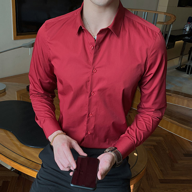 Men's Casual Shirts Fashion Cotton Long Sleeve Shirt Solid Slim Fit Male Social Business White Black Dress 5XL 6XL 7XL 8XL 230130